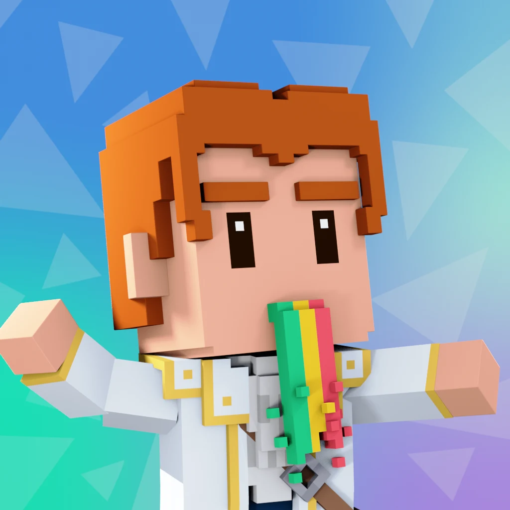 Pirate #1355 voxel render