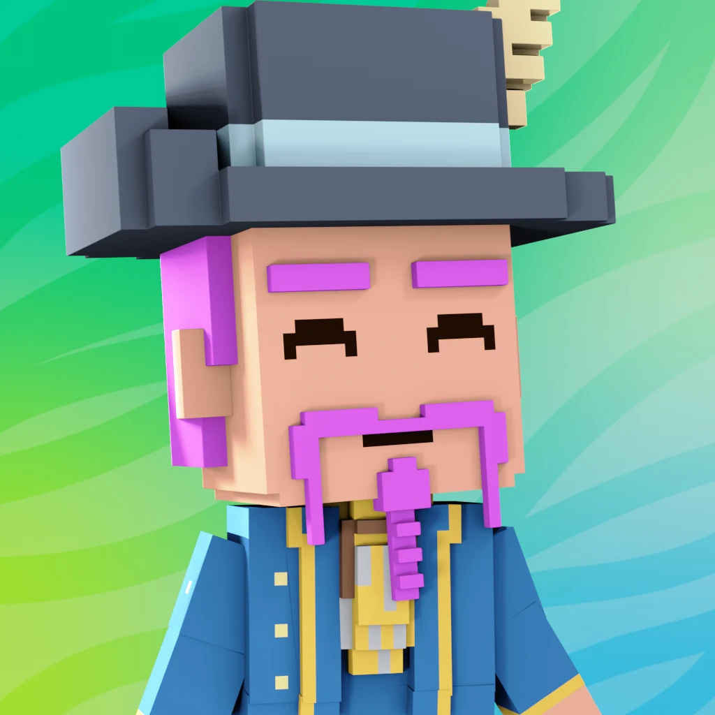 Pirate #1356 voxel render