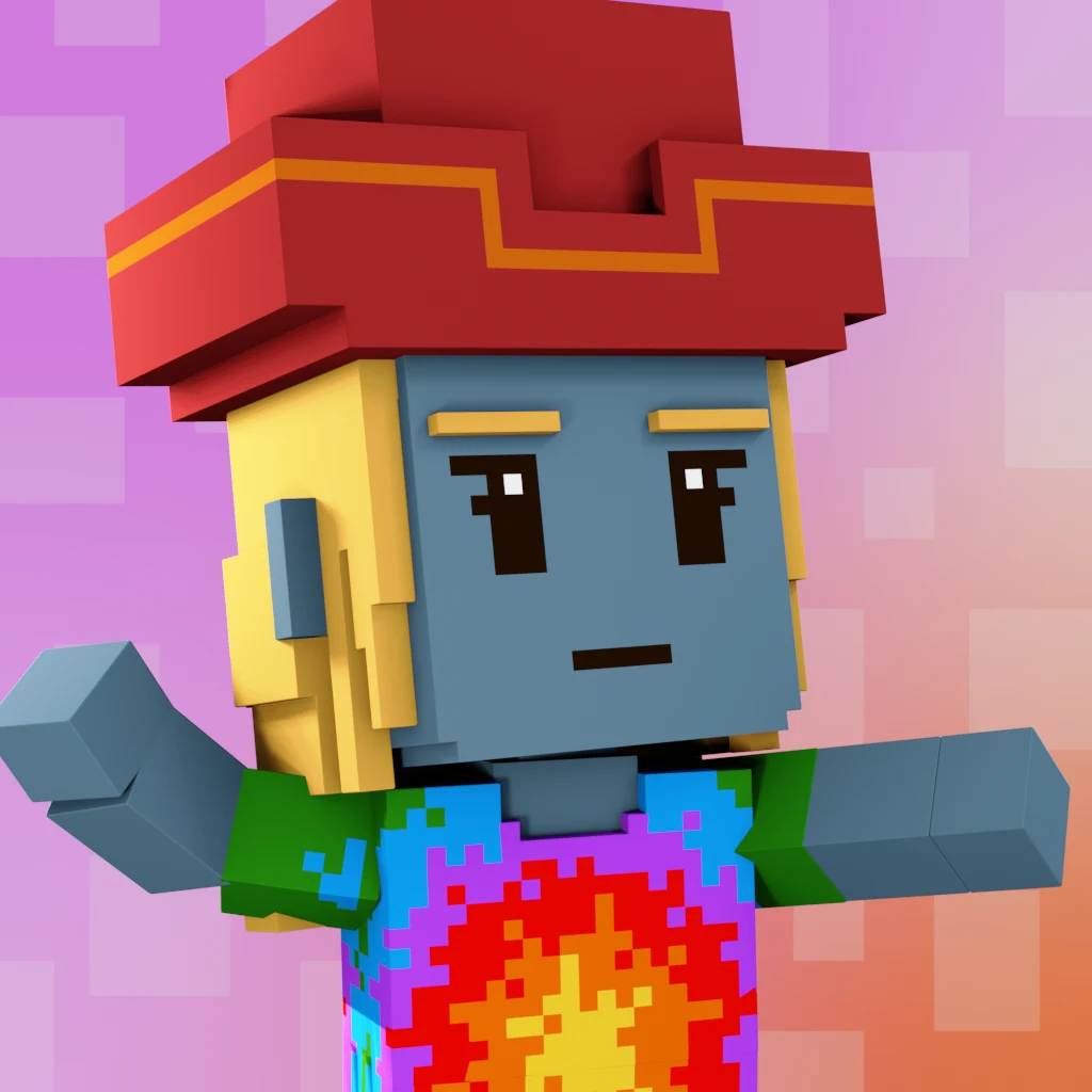Pirate #1357 voxel render