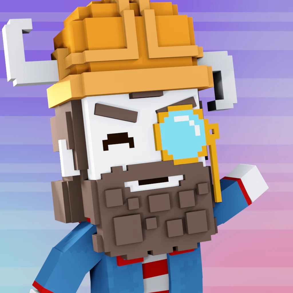 Pirate #1361 voxel render