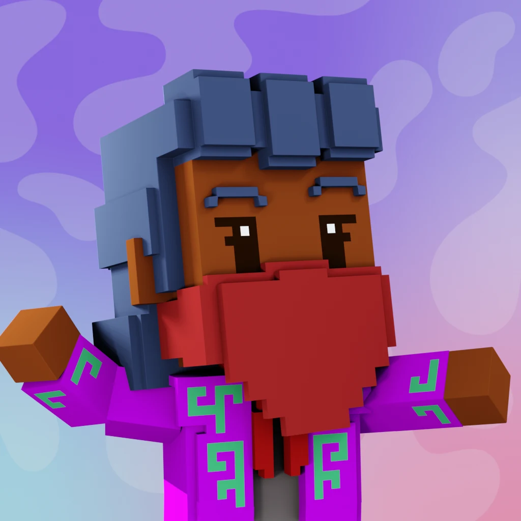 Pirate #1362 voxel render