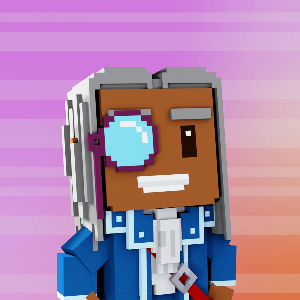 Pirate #1363 voxel render