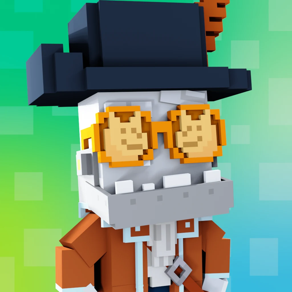 Pirate #1365 voxel render