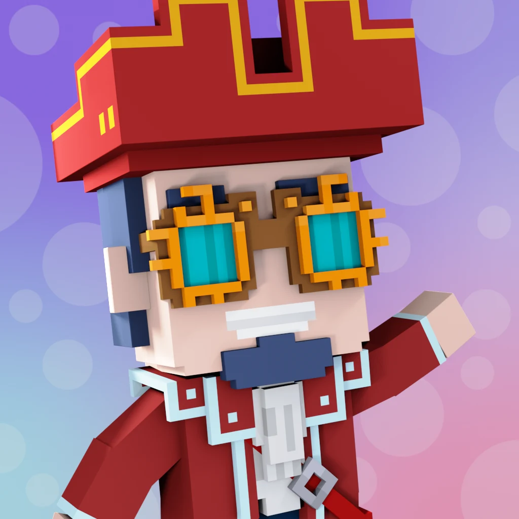 Pirate #1366 voxel render