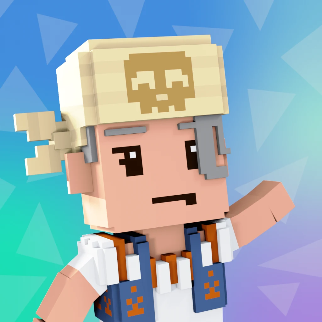 Pirate #1369 voxel render