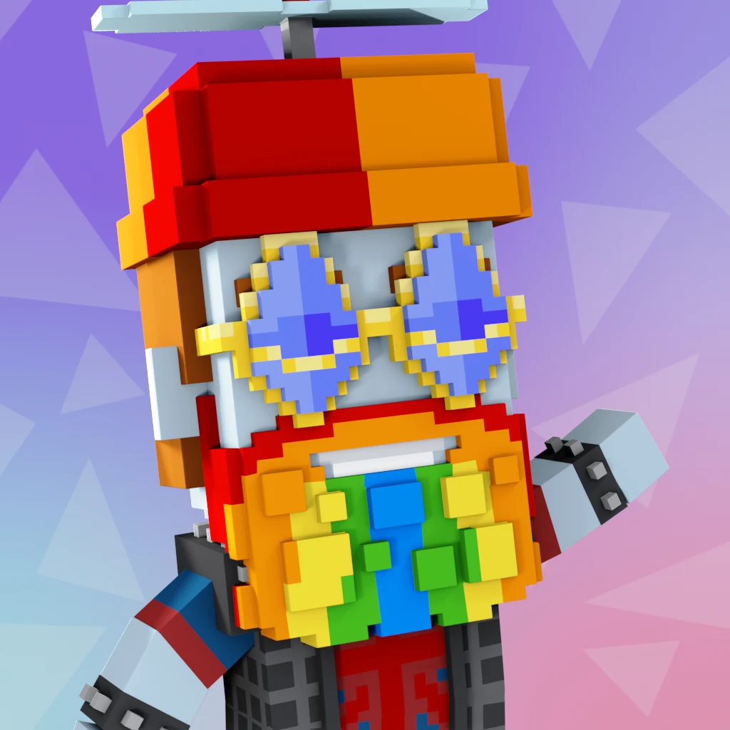 Pirate #1373 voxel render