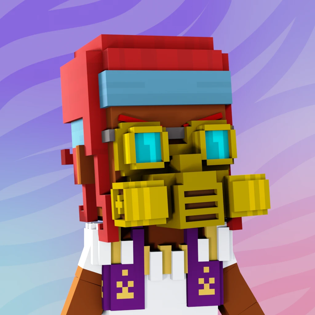 Pirate #1374 voxel render