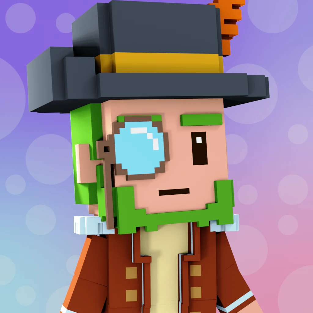 Pirate #1375 voxel render