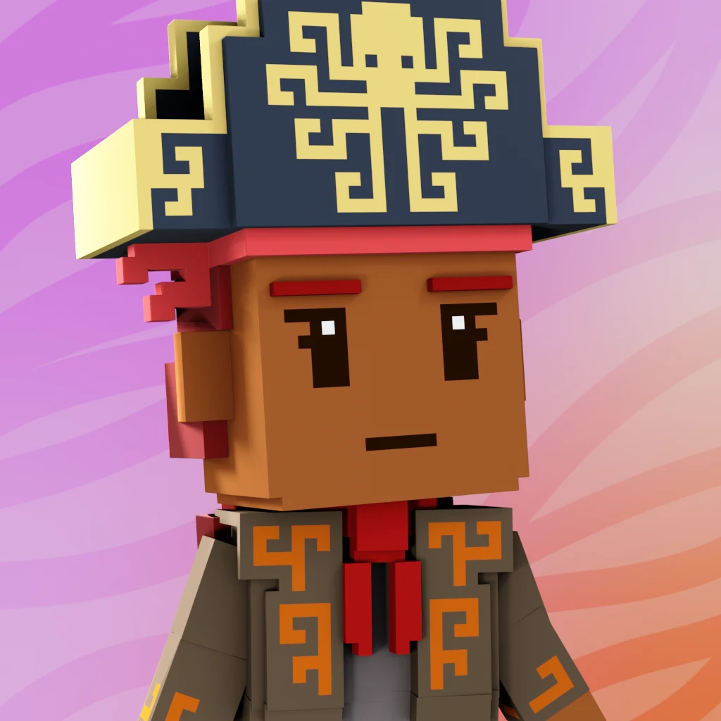 Pirate #1376 voxel render
