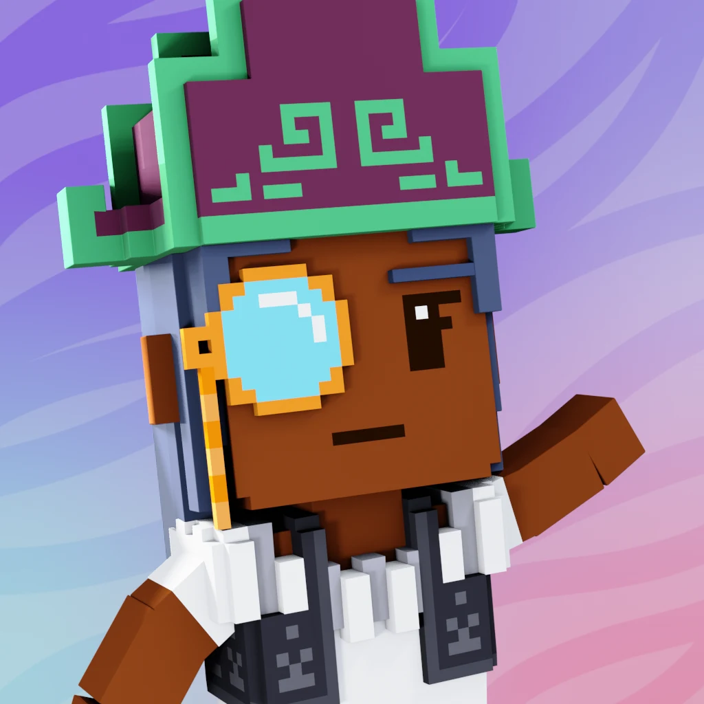 Pirate #1377 voxel render