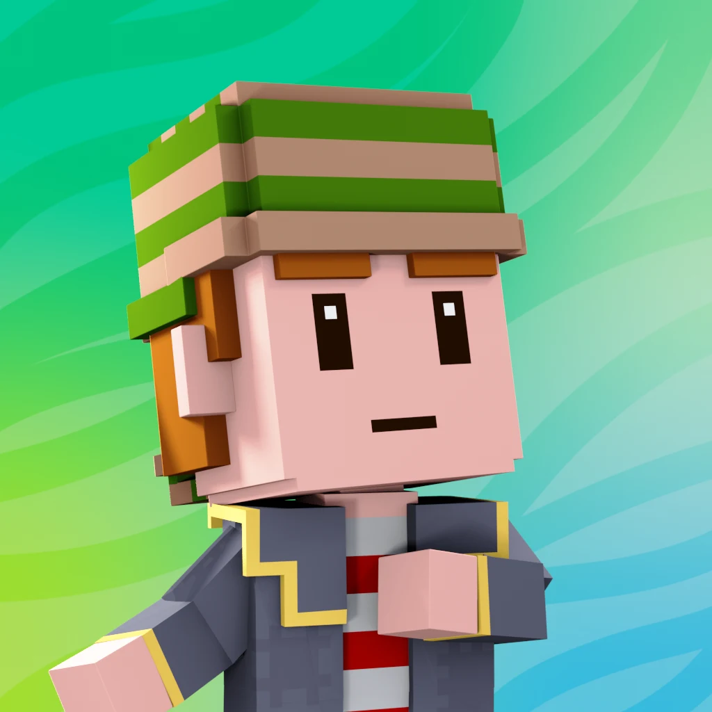 Pirate #1380 voxel render
