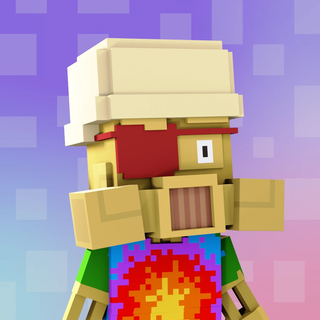 Pirate #1382 voxel render