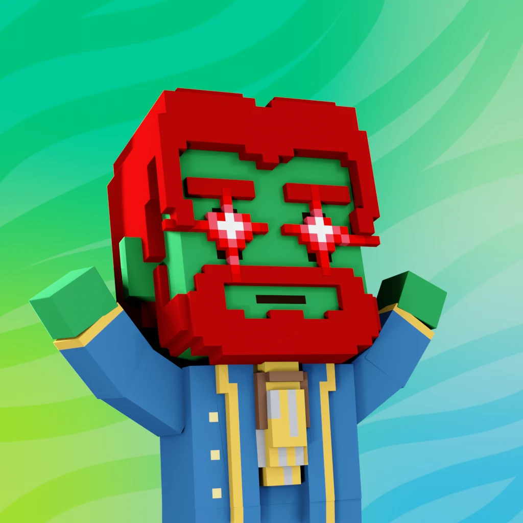 Pirate #1383 voxel render
