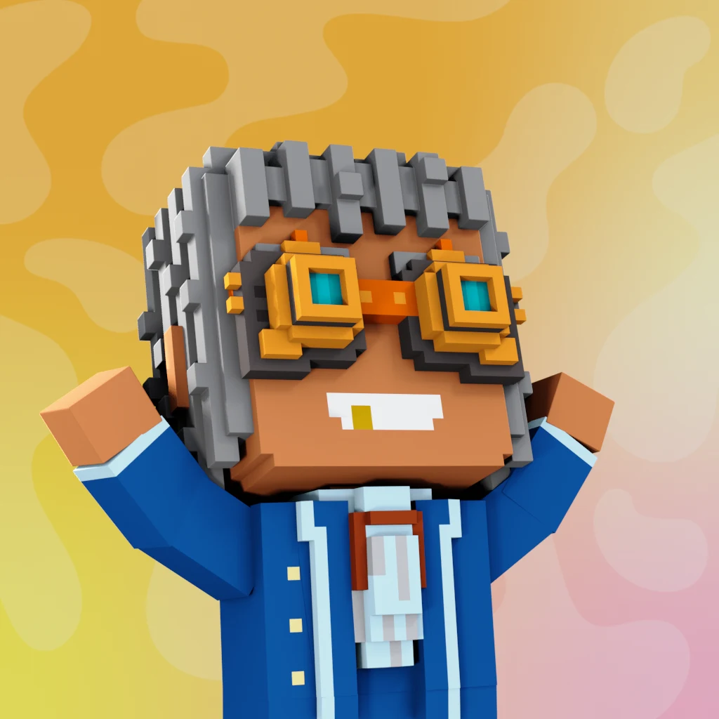 Pirate #1385 voxel render