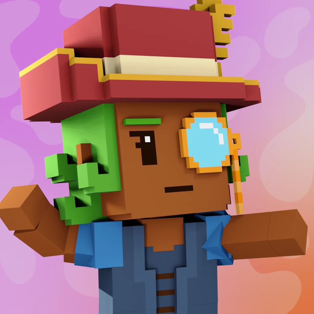 Pirate #1386 voxel render