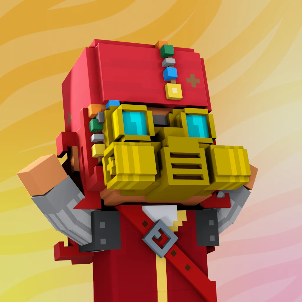 Pirate #1387 voxel render