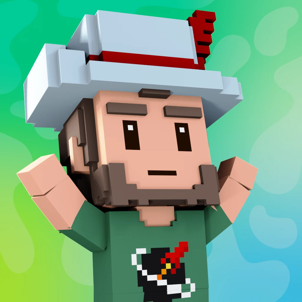 Pirate #1391 voxel render
