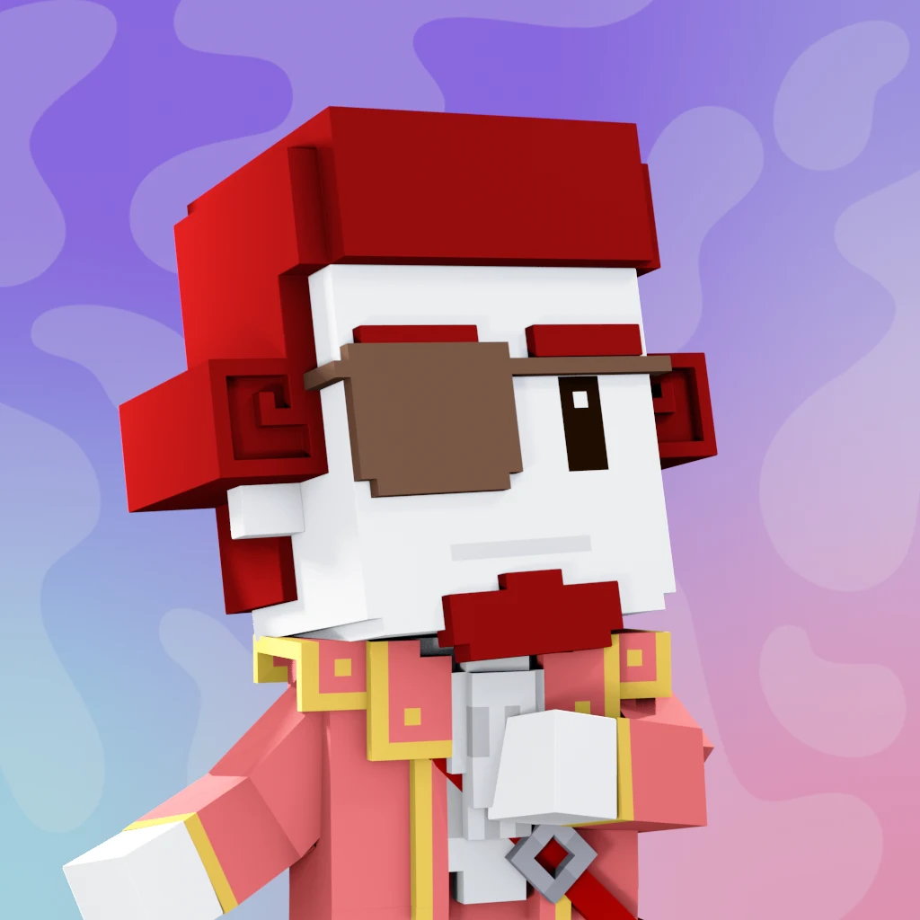Pirate #1392 voxel render
