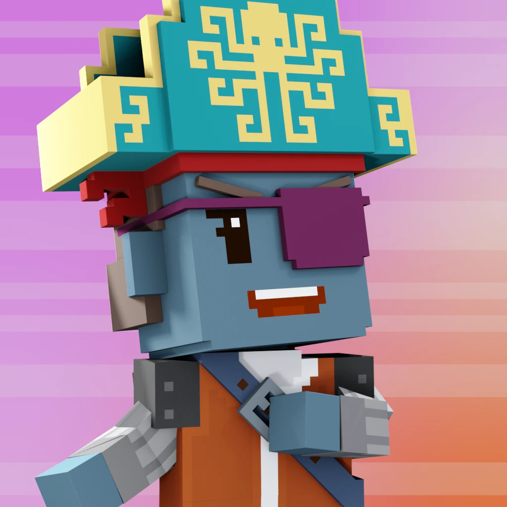 Pirate #1394 voxel render