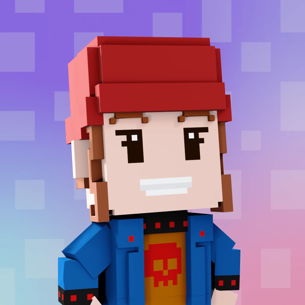 Pirate #1395 voxel render