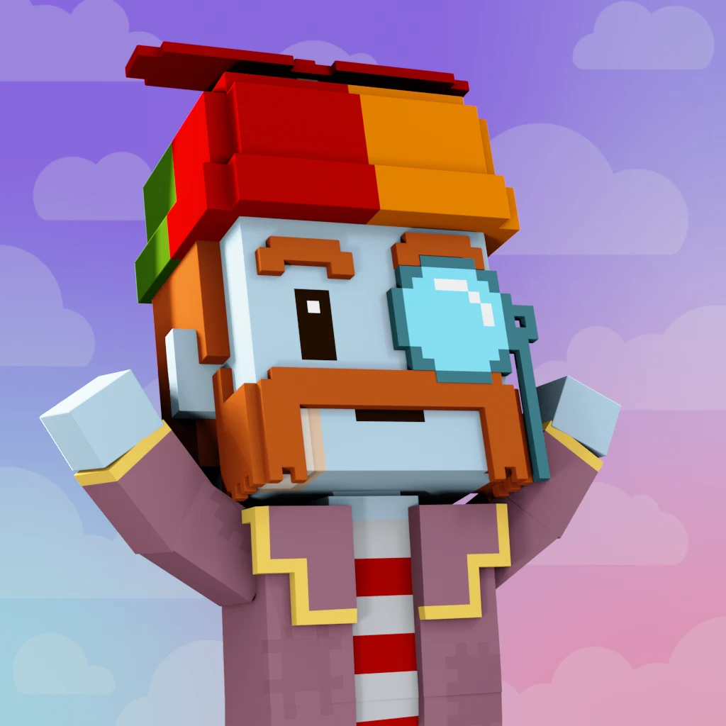 Pirate #1396 voxel render