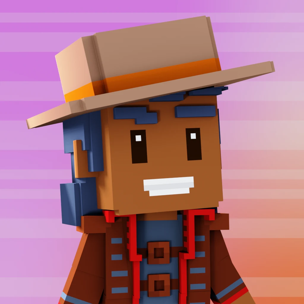Pirate #140 voxel render