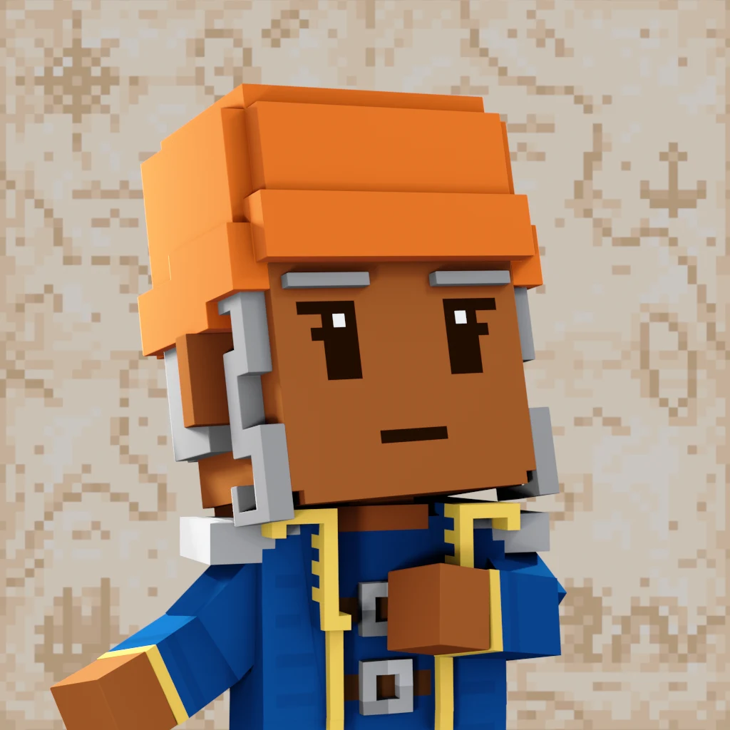 Pirate #1400 voxel render