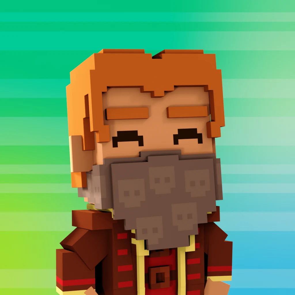 Pirate #1404 voxel render
