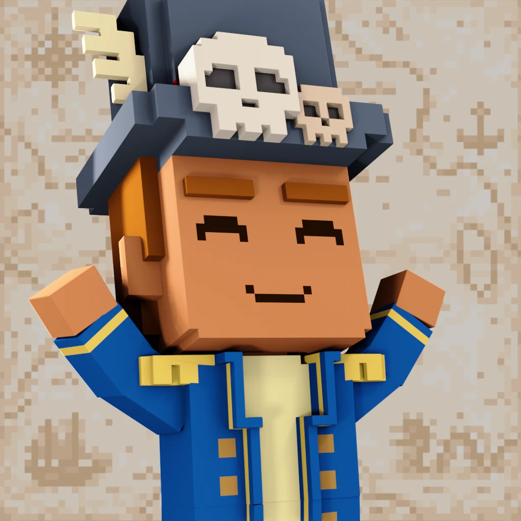 Pirate #1405 voxel render