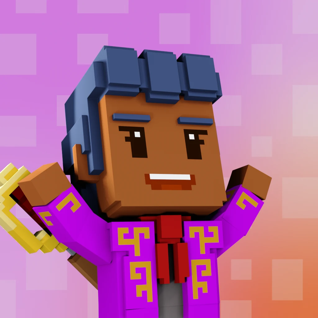 Pirate #1407 voxel render