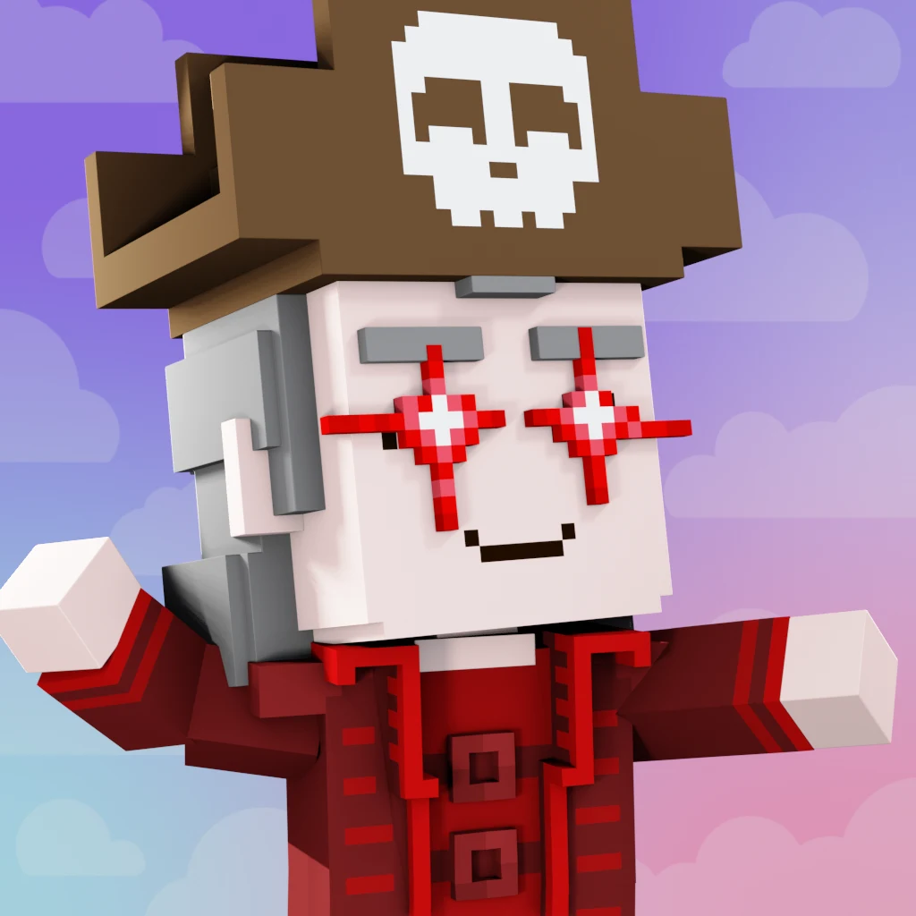 Pirate #1410 voxel render