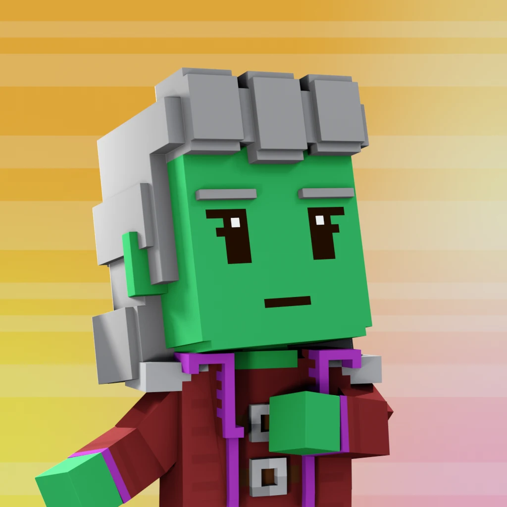 Pirate #1416 voxel render