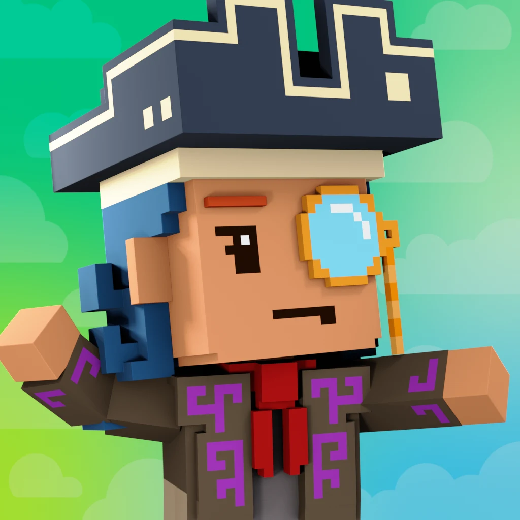Pirate #1417 voxel render