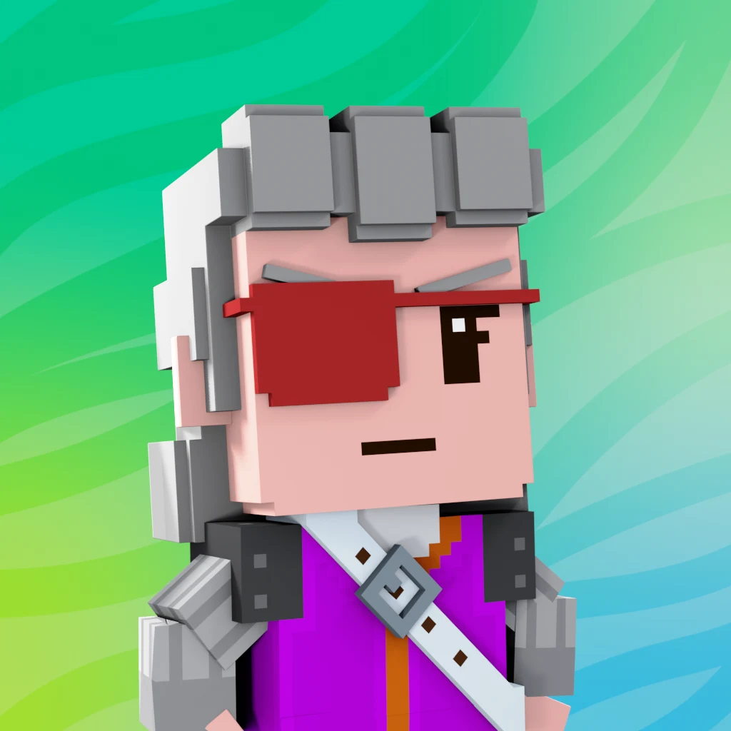 Pirate #1418 voxel render