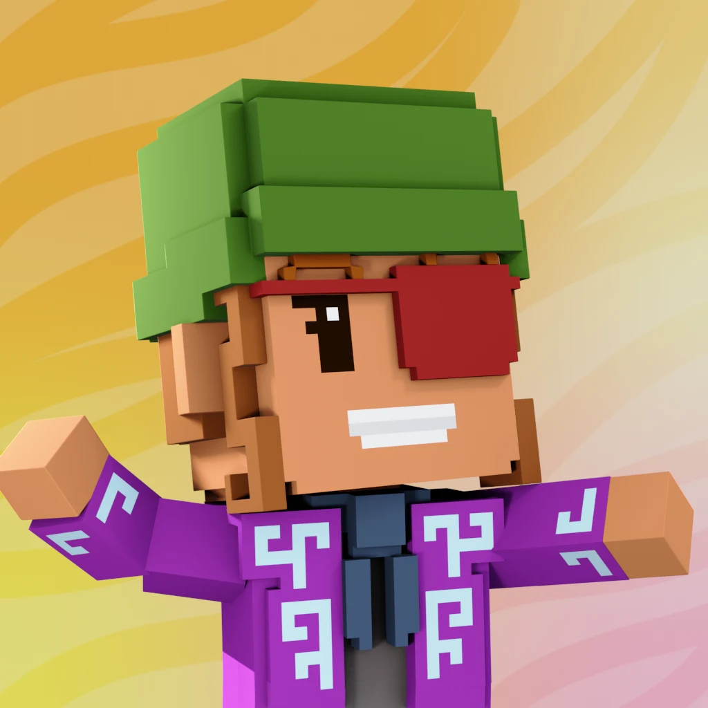 Pirate #142 voxel render