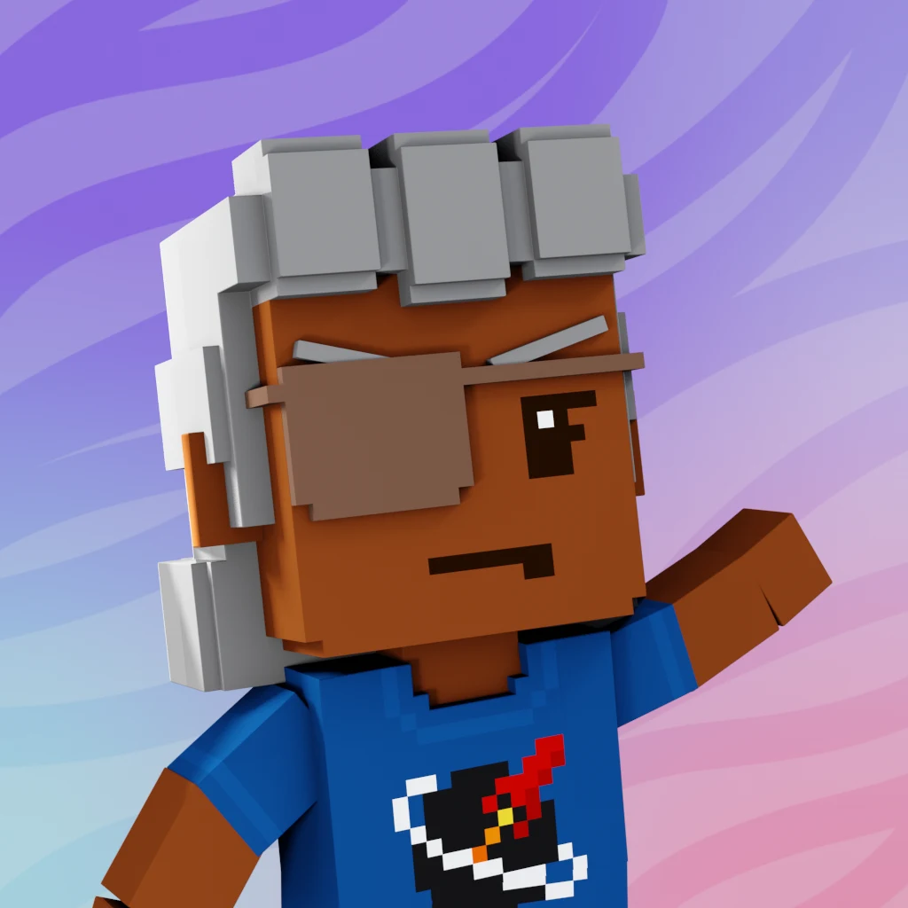 Pirate #1420 voxel render
