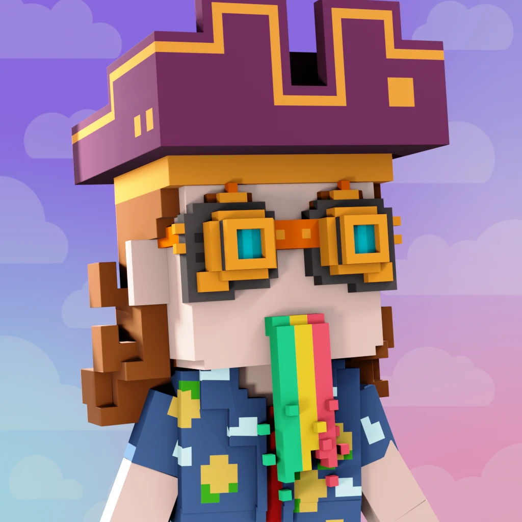 Pirate #1424 voxel render