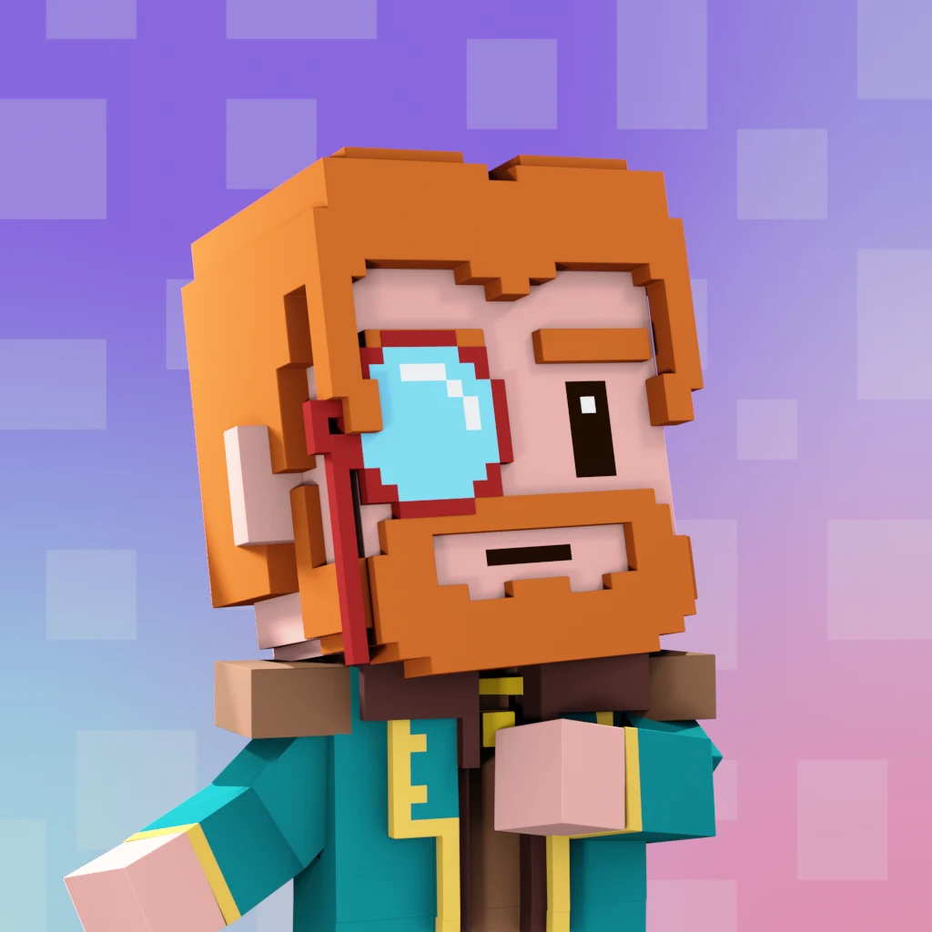 Pirate #1427 voxel render