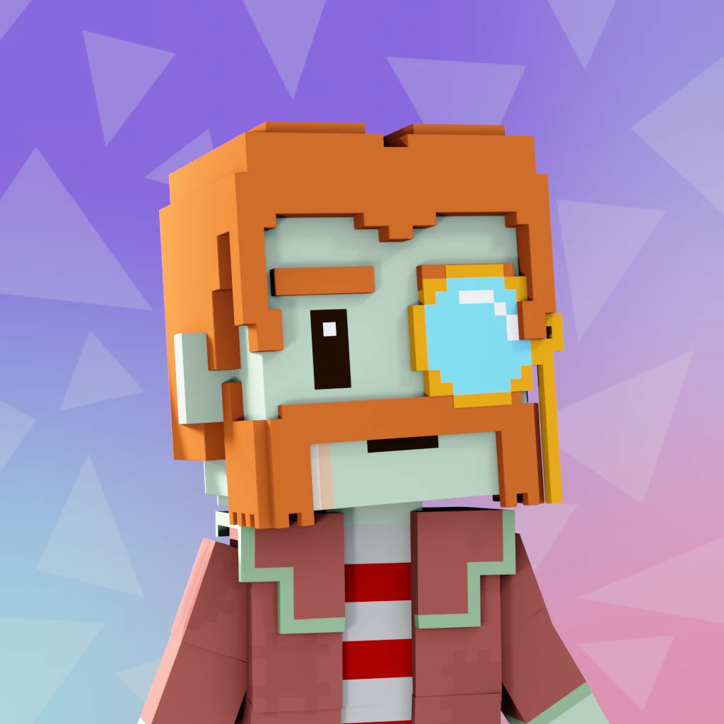 Pirate #1428 voxel render