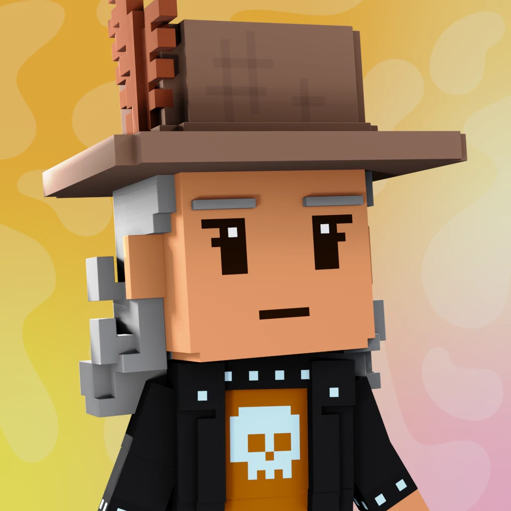 Pirate #1437 voxel render