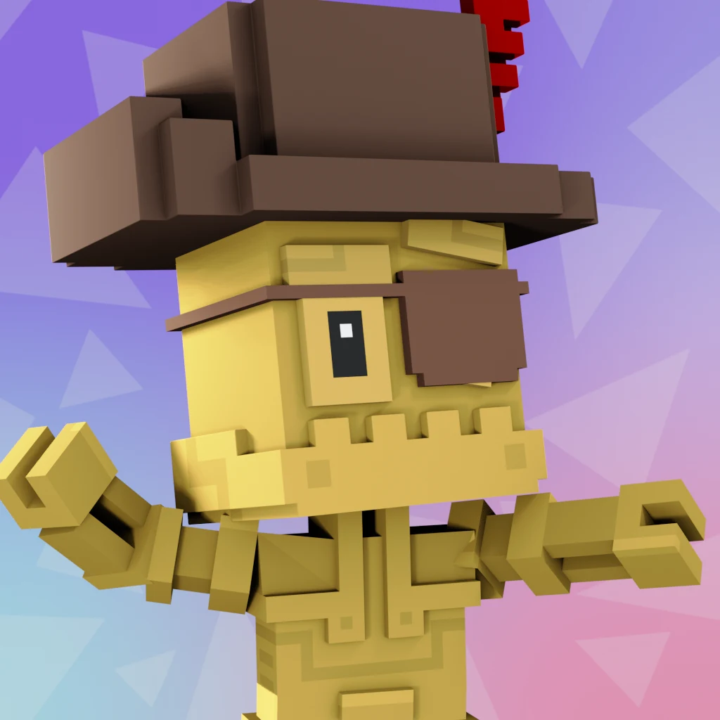 Pirate #1442 voxel render