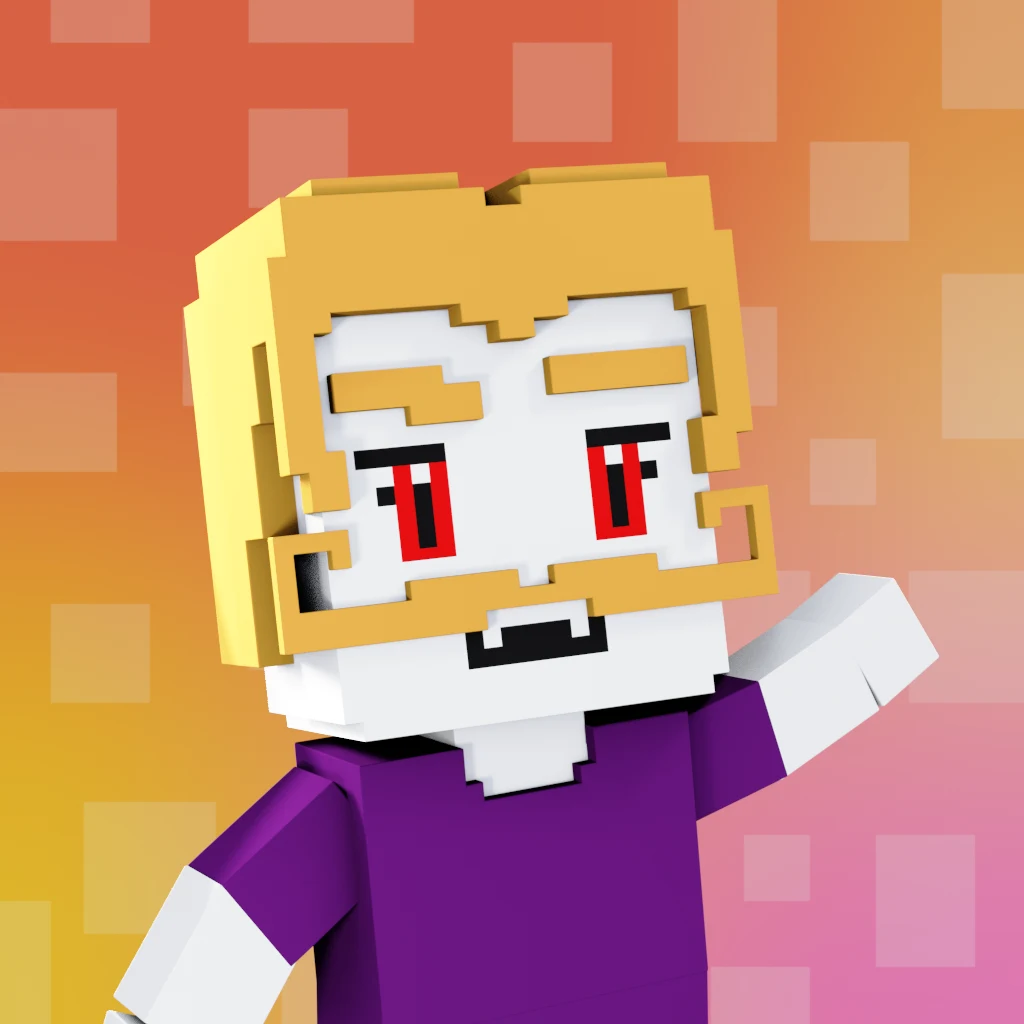 Pirate #1443 voxel render