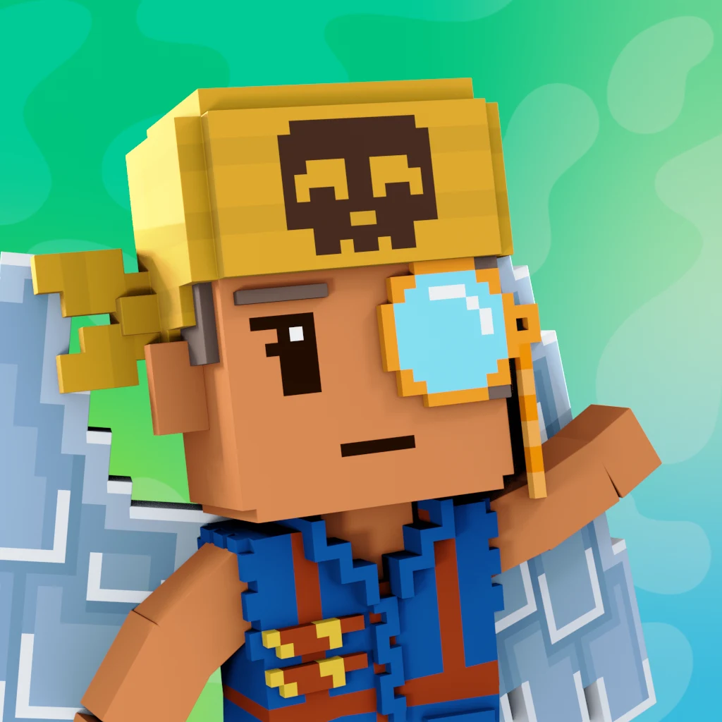 Pirate #1444 voxel render