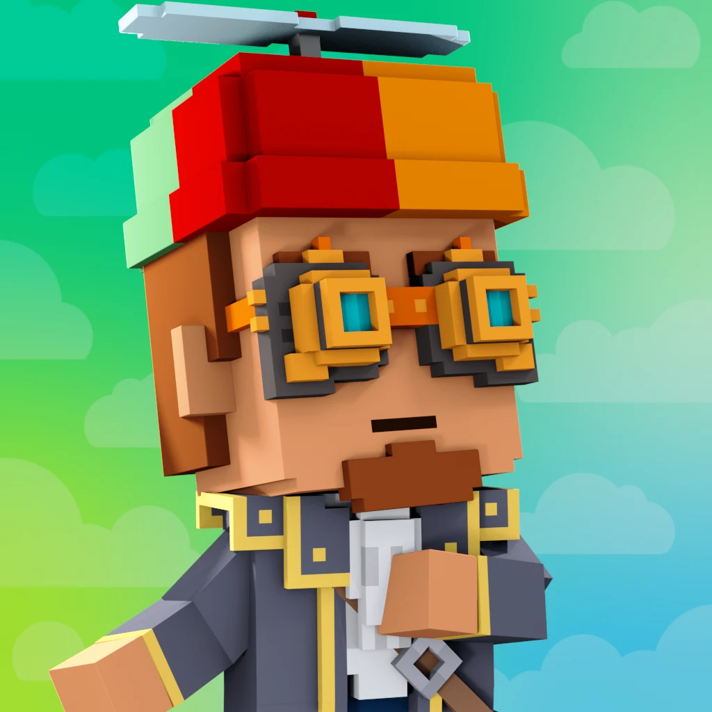 Pirate #1445 voxel render