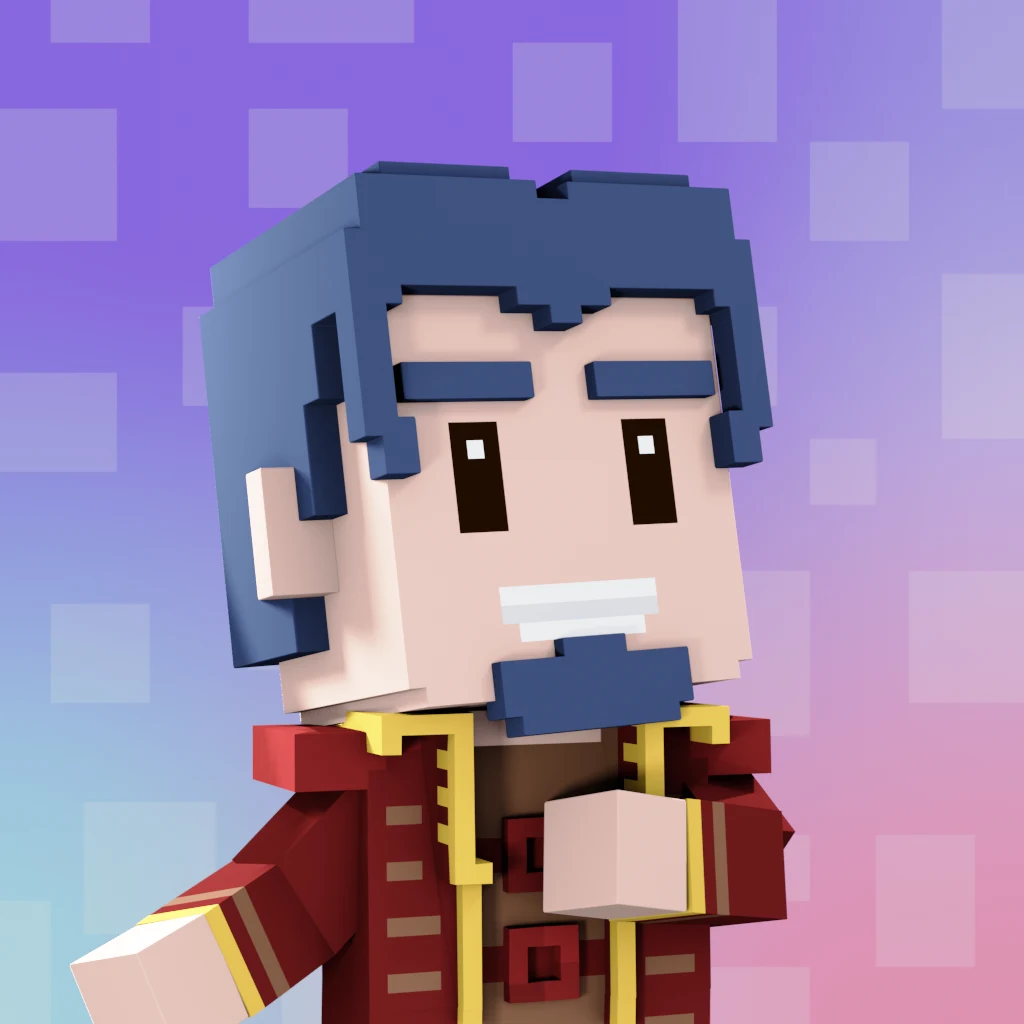 Pirate #1447 voxel render