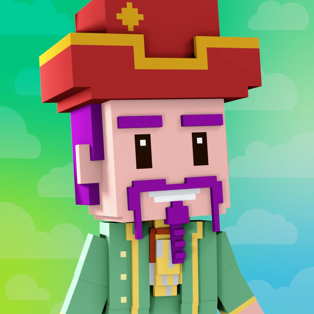 Pirate #1450 voxel render