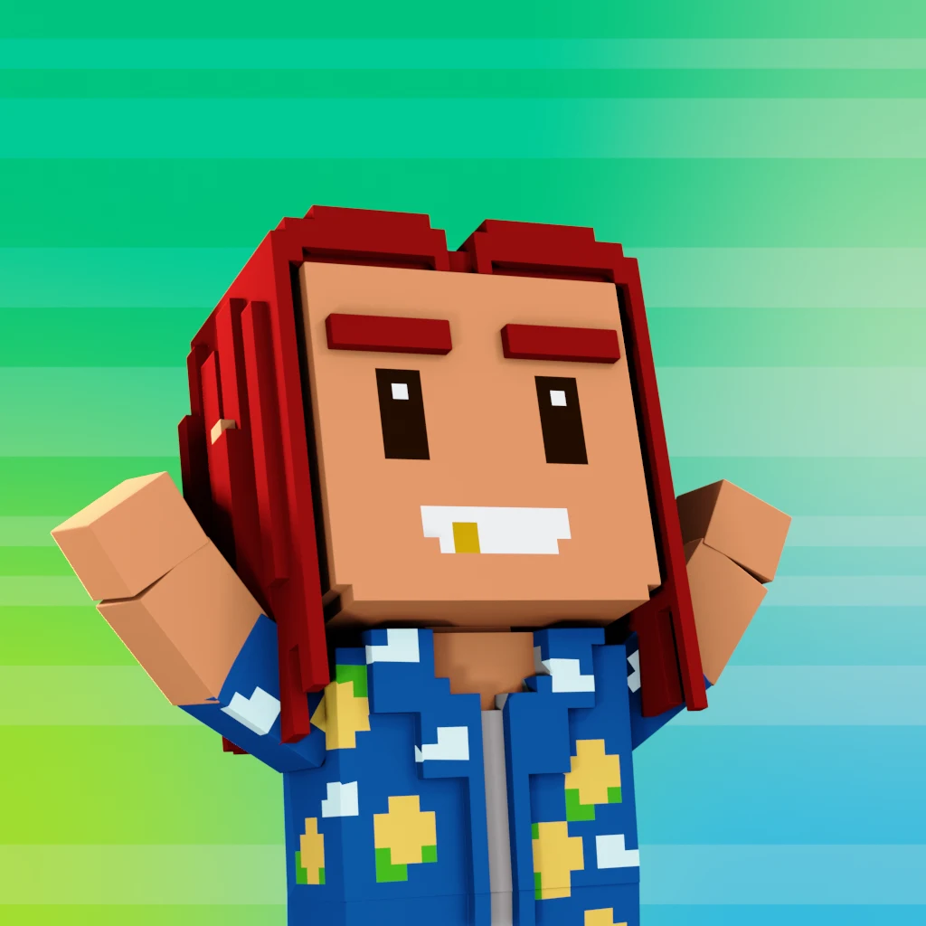 Pirate #1451 voxel render