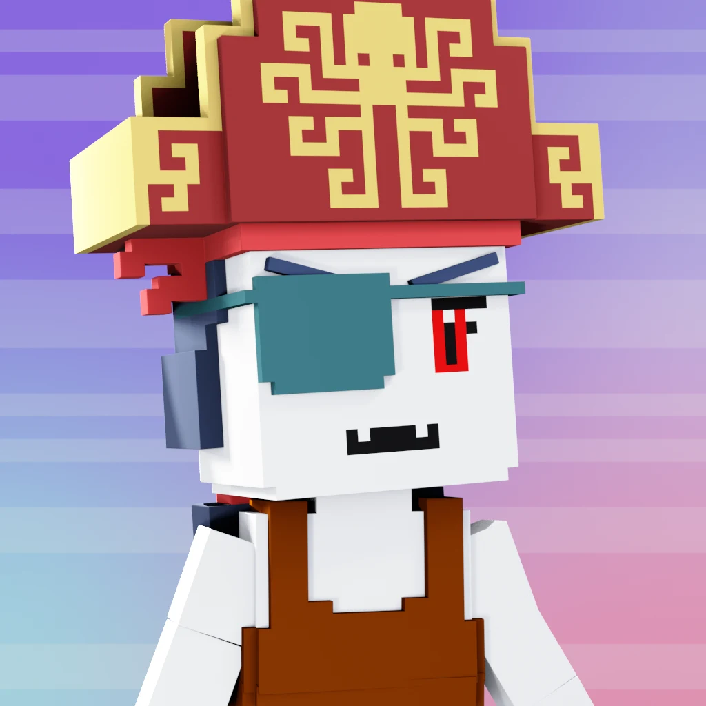 Pirate #1454 voxel render