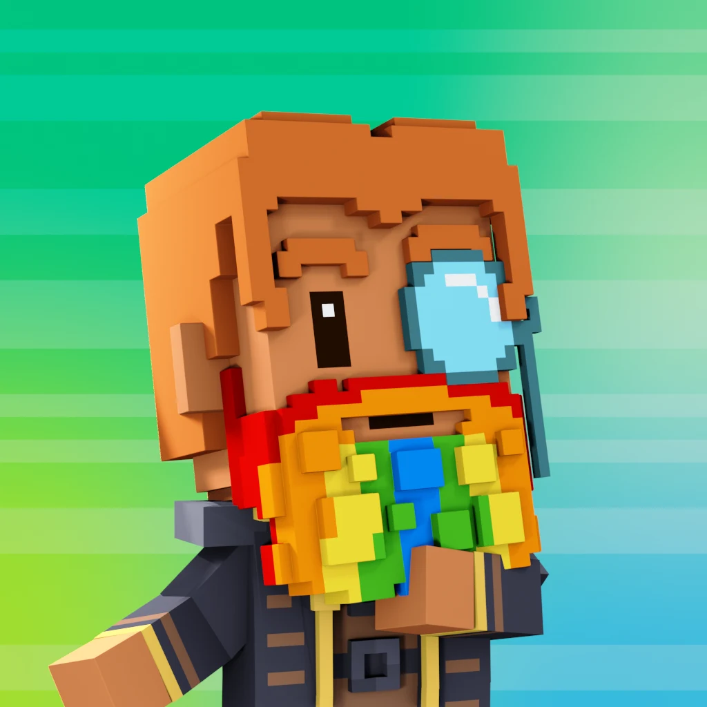 Pirate #1457 voxel render