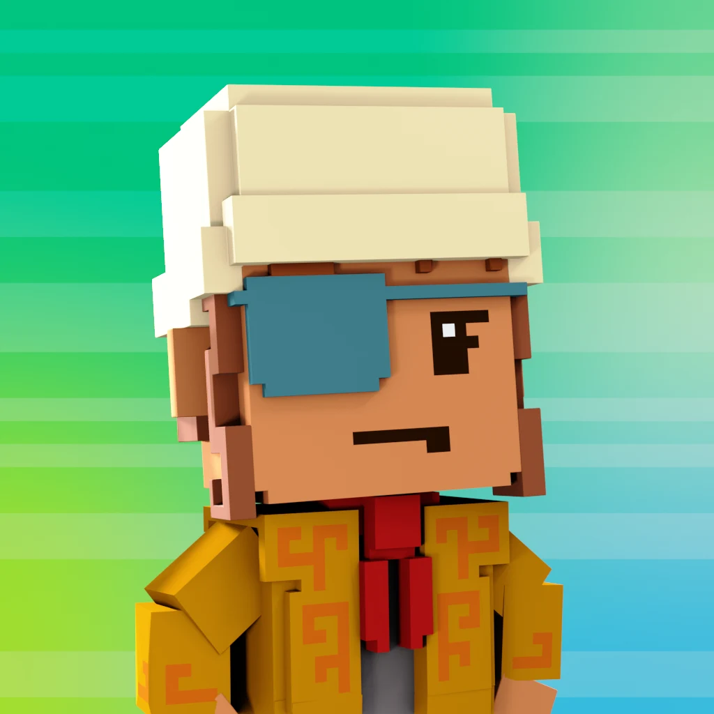Pirate #1458 voxel render